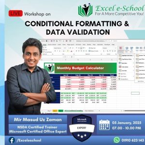 Live Workshop on Conditional Formatting and Data Validation